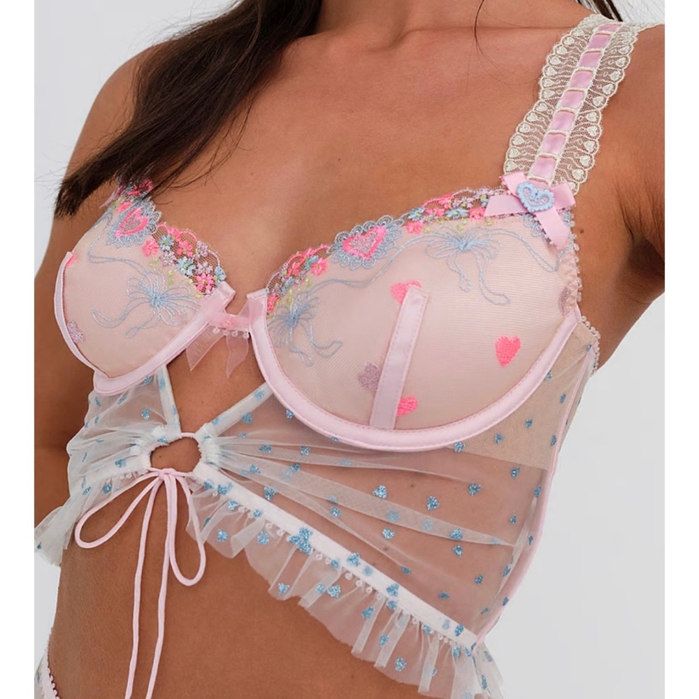FOR LOVE & LEMONS GABRIELLA LONGLINE BRA!